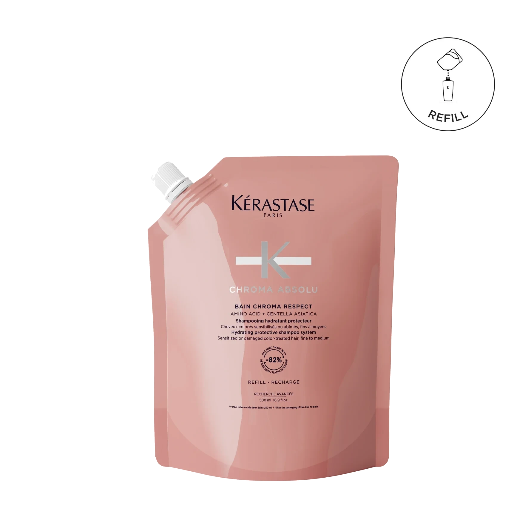 KÉRASTASE Bain Chroma Respect Shampoo 500 ml, Refill