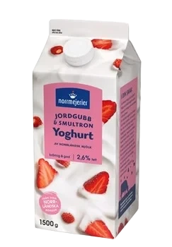 Norrmejerier Fruktyoghurt 2.6% Jordgubb/Smultron