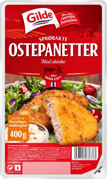 Ostepanetter m/Skinke 400g Enh