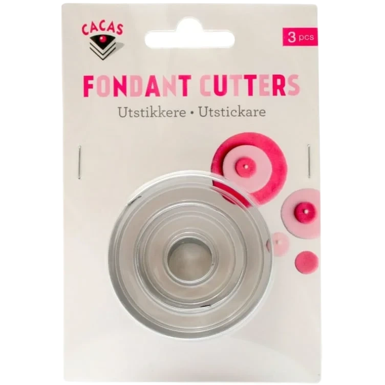 Utstikker Runde Sett Av 3stk Cacas