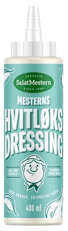 Hvitløksdressing 400ml Salatmestern