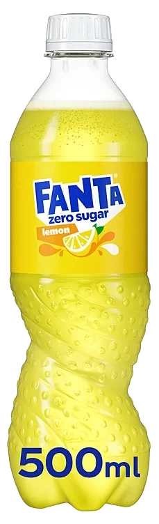 Fanta Lemon u/Sukker 0,5l flaske