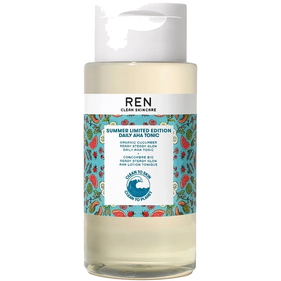REN Organic Cucumber Ready Steady Glow AHA Tonic
