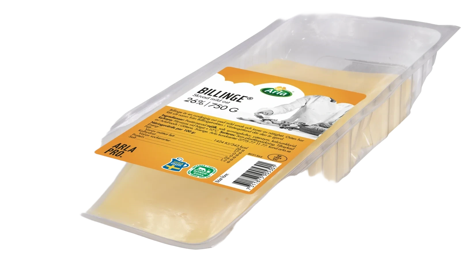 Billinge skivad ost 26%