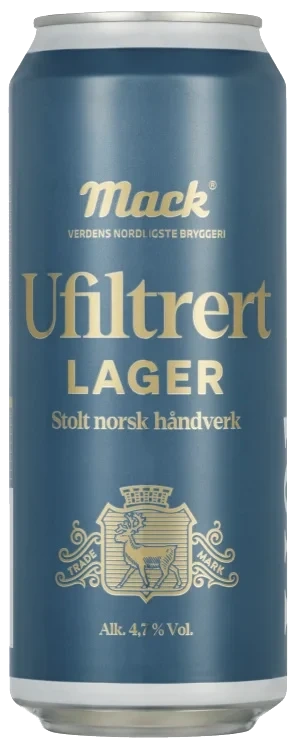 Mack Lager Ufiltrert 0,5l boks