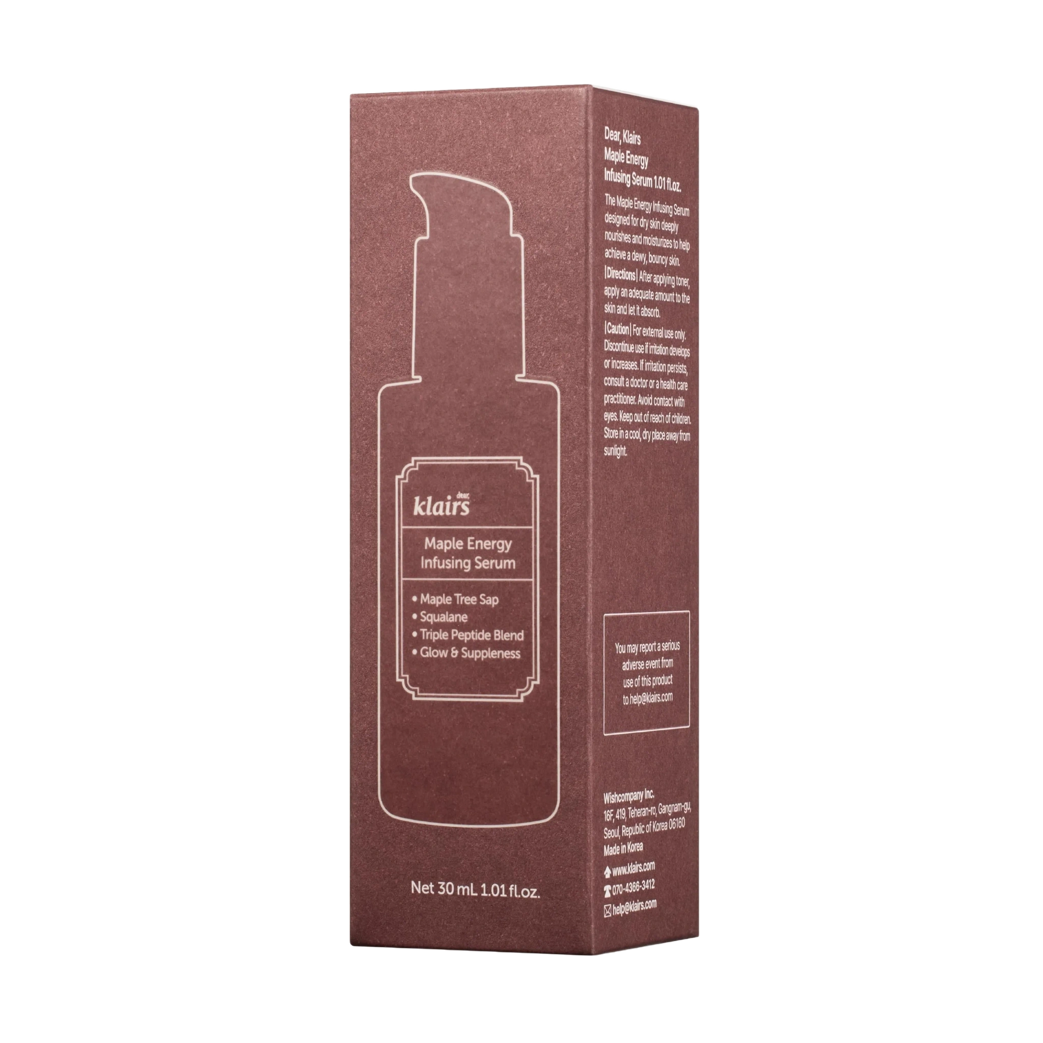 Klairs Maple Energy Infusing Serum, 30 ml