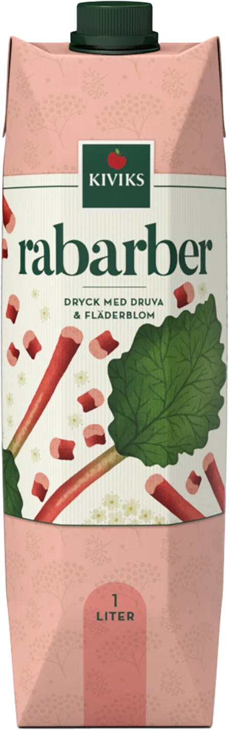 Rabarberdyck med druva och fläderblom