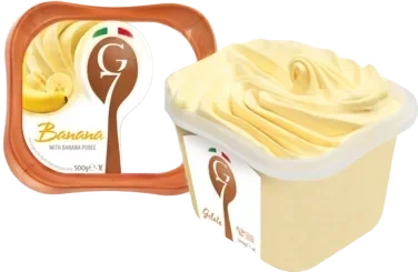 Banana 1l G7 Ekte Italiensk Iskrem
