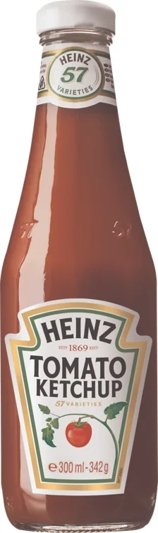 Heinz Tomatketchup Glasflaska