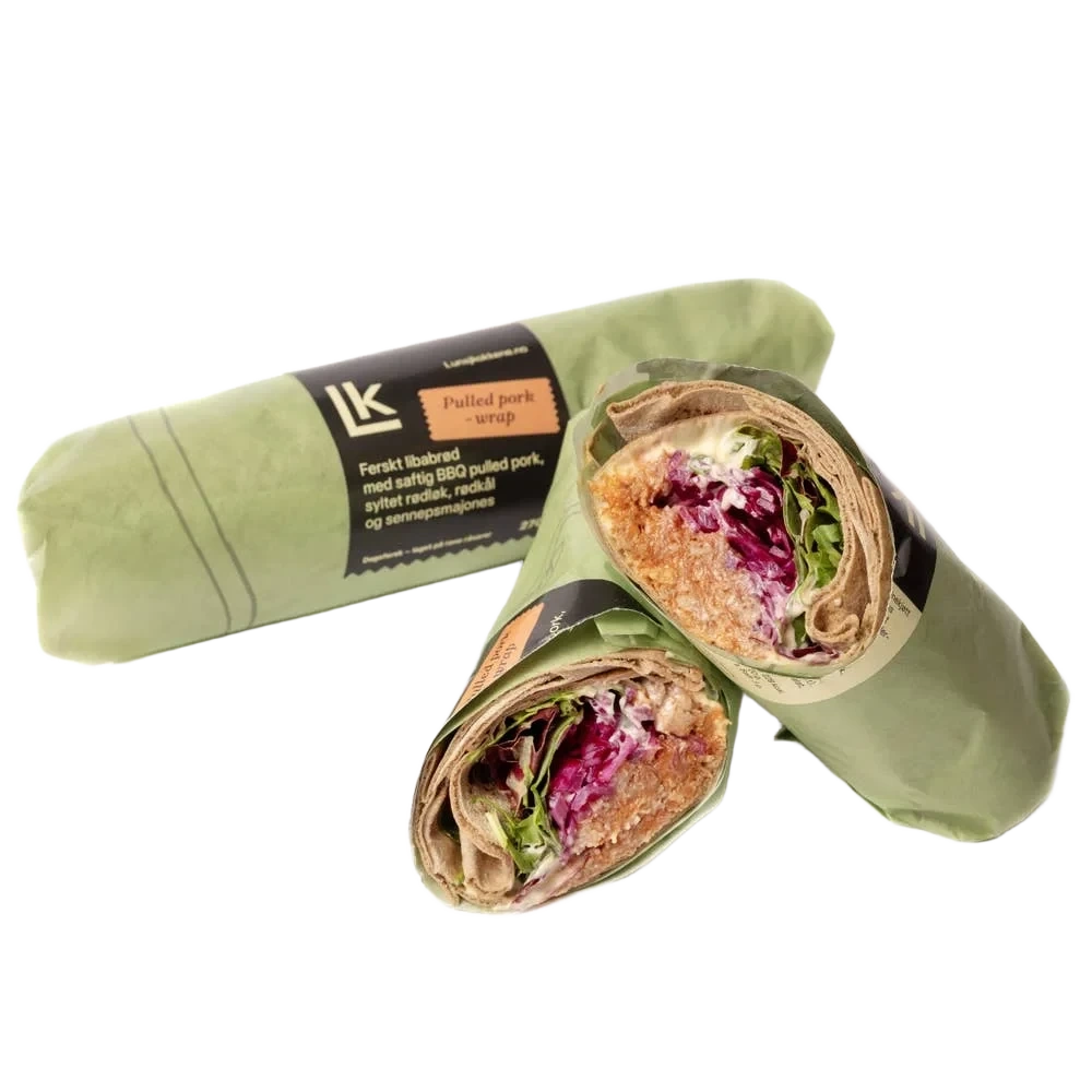 Lunsjkokkene Wrap med pulled pork