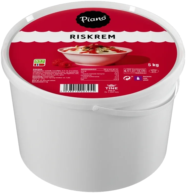 Piano Riskrem Spann 5kg Tine