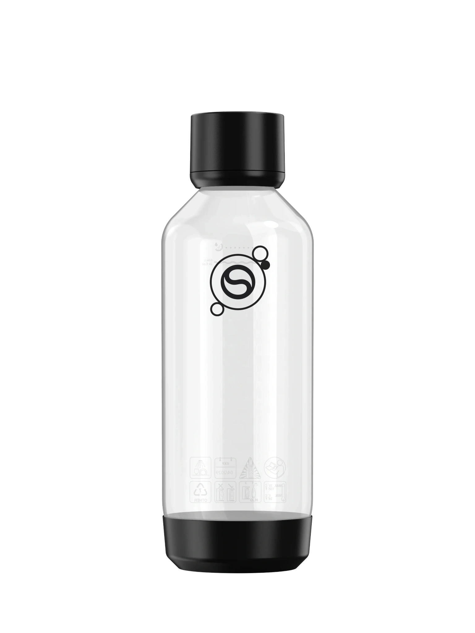 Fizz & Refresh 1L flaska Svart