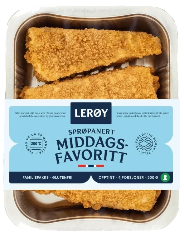 Middagsfavoritt Sprøpanert 500g Lerøy