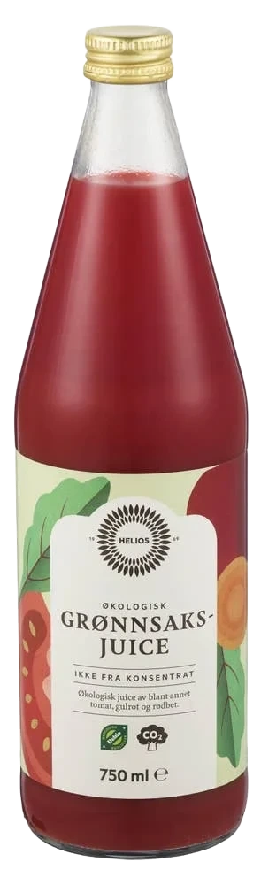 Grønnsaksjuice Økologisk 0,75l Helios
