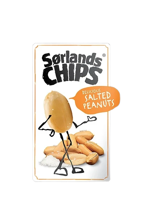 Sørlandschips Salted Peanuts 90g
