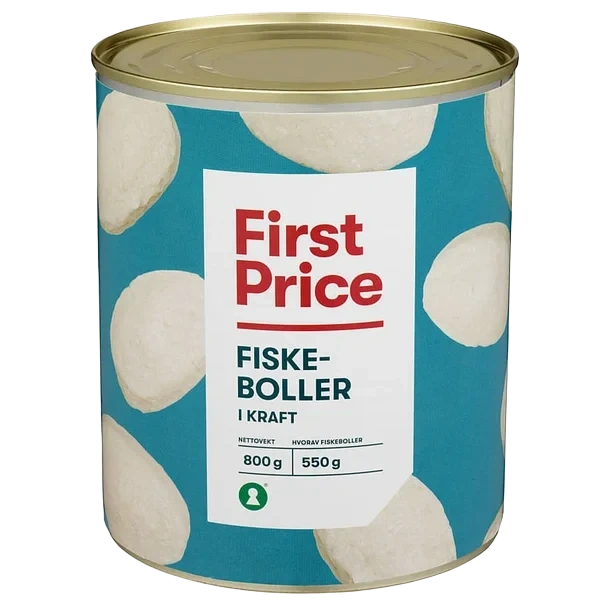 Fiskeboller i Kraft 800g First Price
