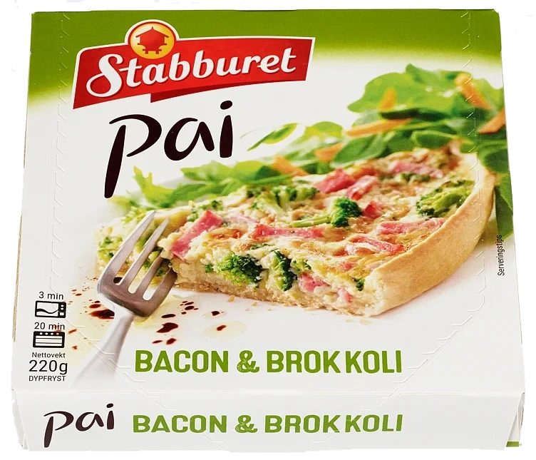 Bacon Broccolipai 220g Stabburet