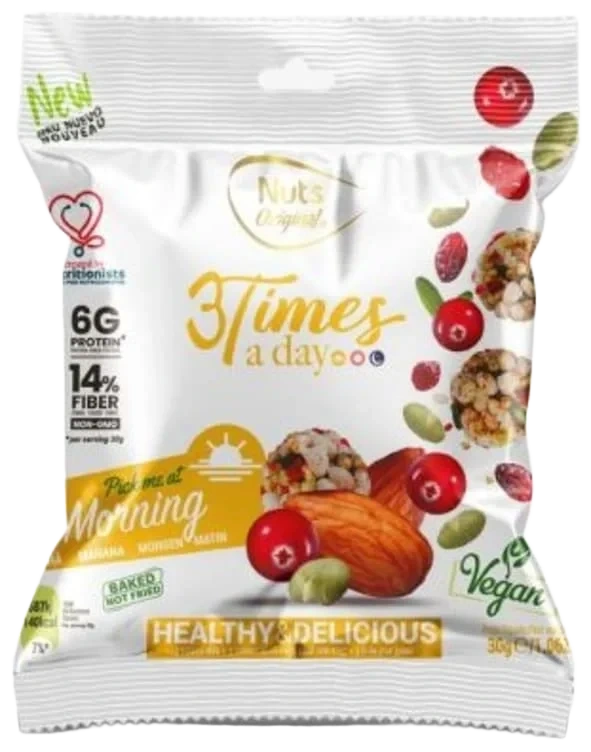 Nøtte Snacks Morning 30g Nuts Original