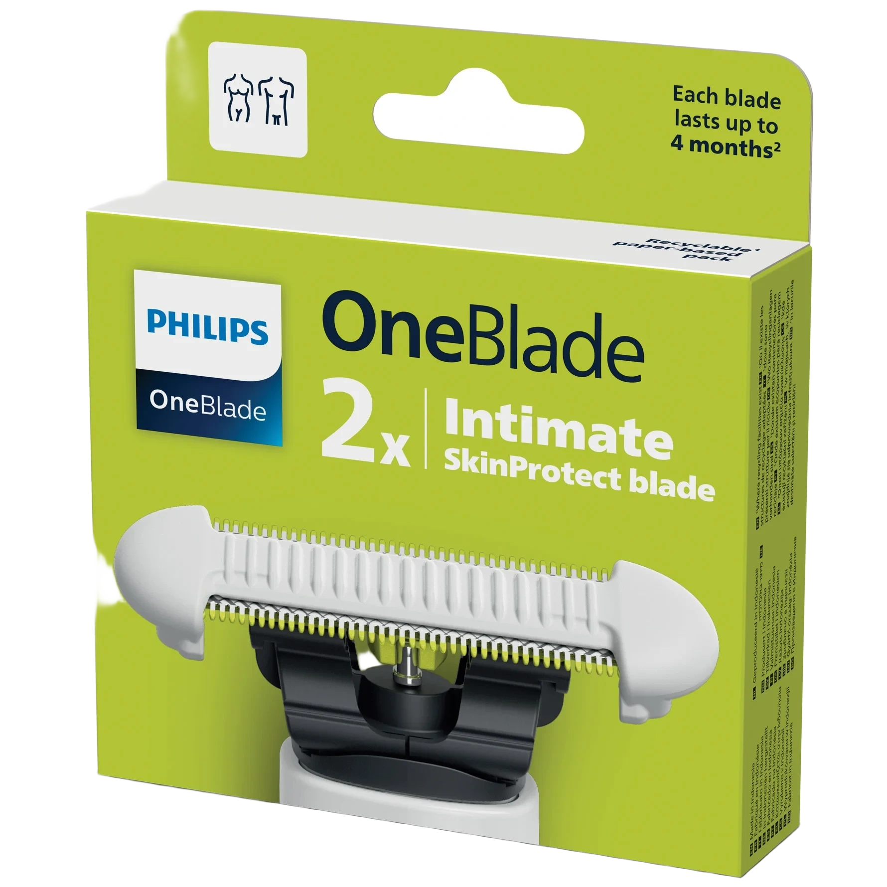 Philips OneBlade Intimate Blade Hvid