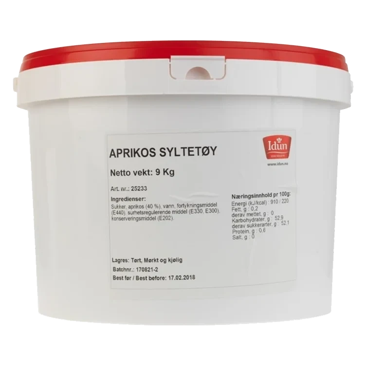 Aprikossyltetøy spann  9kg