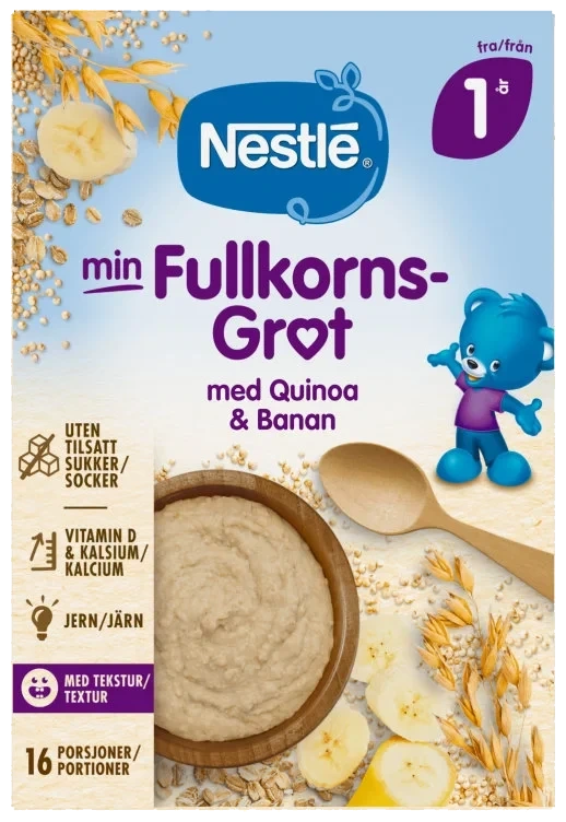 Min Fullkornsgrøt Quinoa Banan 1år 410g