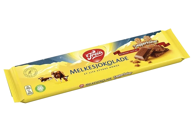 Melkesjokolade med pepperkake 190g