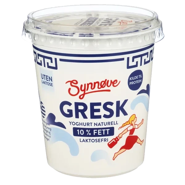 Yoghurt Gresk Naturell Laktosefri 350g Synnøve Finden