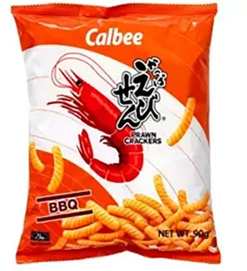 Calbee Prawn Crackers BBQ 90g