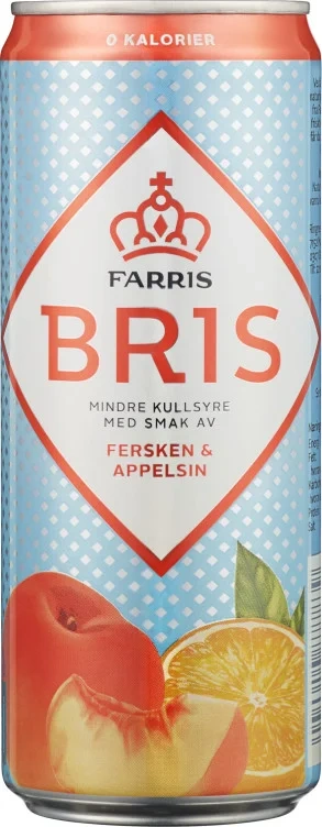 Farris Bris Fersken/Appelsin 0,33l boks