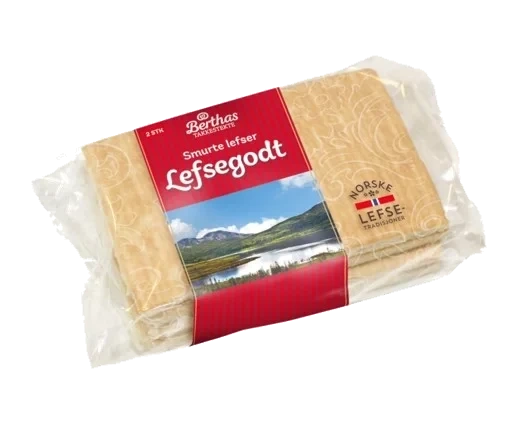 Lefsegodt Smurt 2pk 220g Berthas