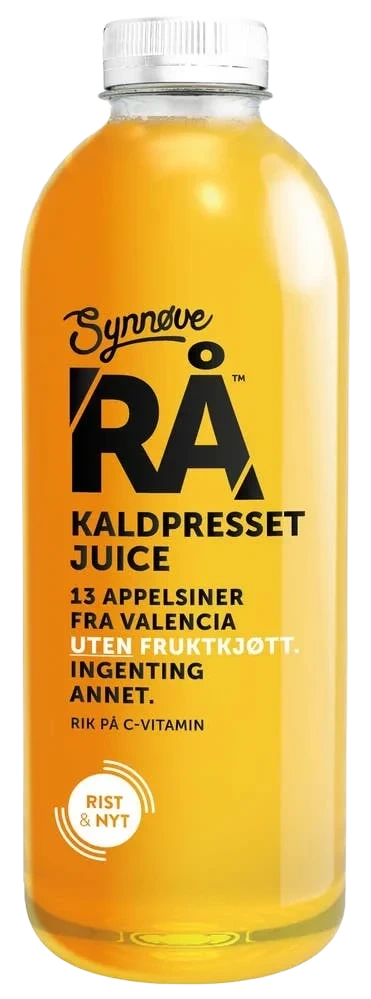 Rå Kaldpresset Appelsinjuice