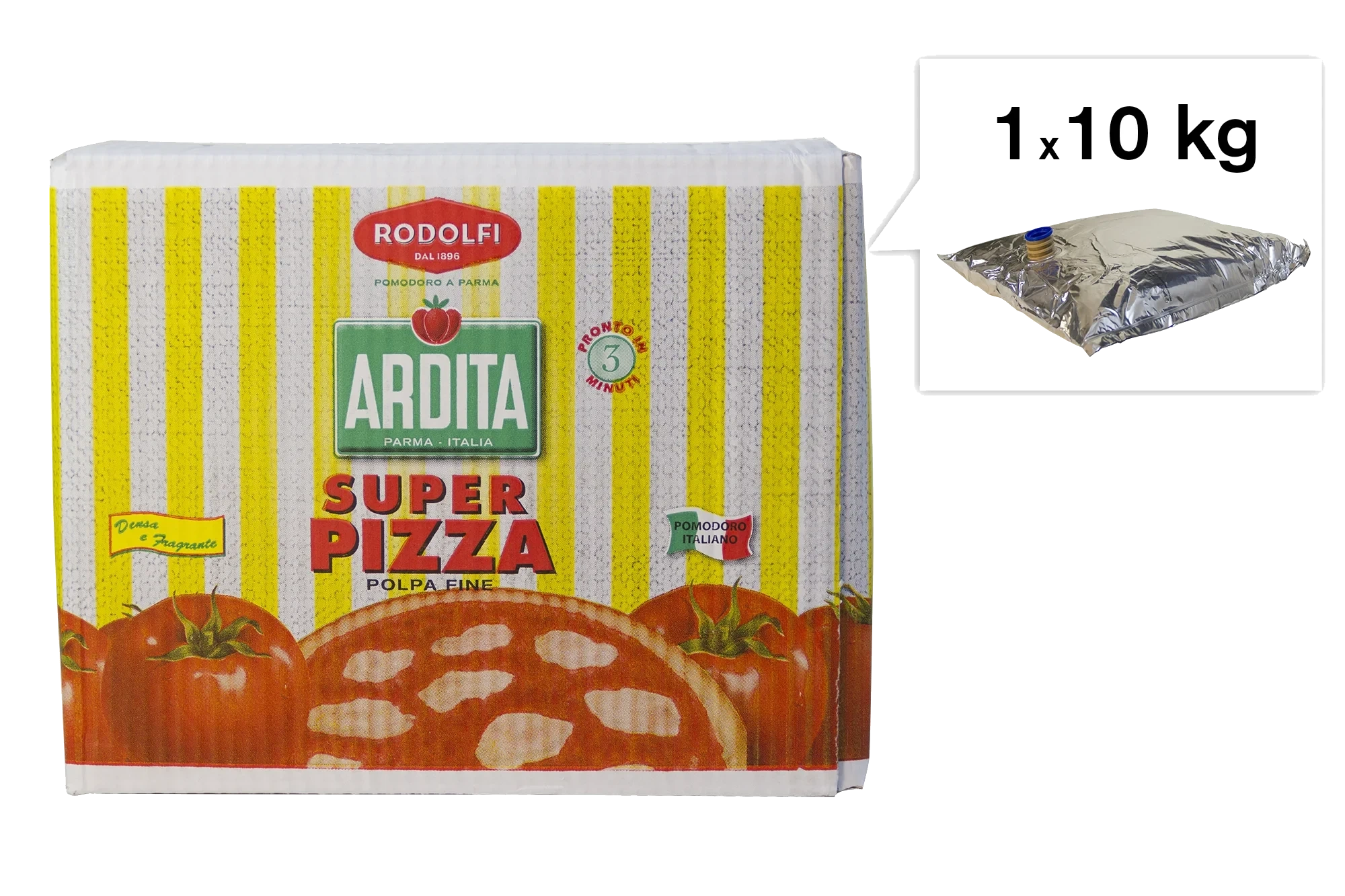 Pizzasås, finkrossade tomater