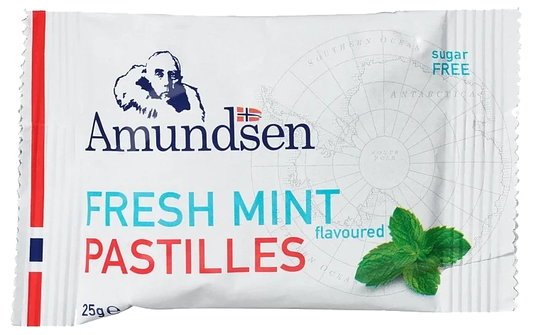 Amundsen Pastilles med Mint Smak Gir Frisk Pust