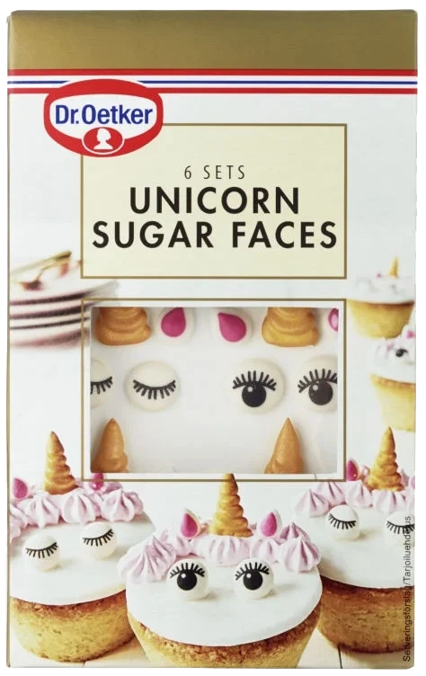 Unicorn Sugar Face 10g Dr.Oetker