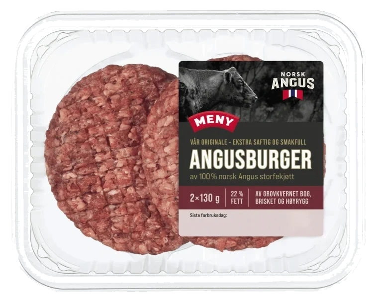 Angusburger 2x130g Meny