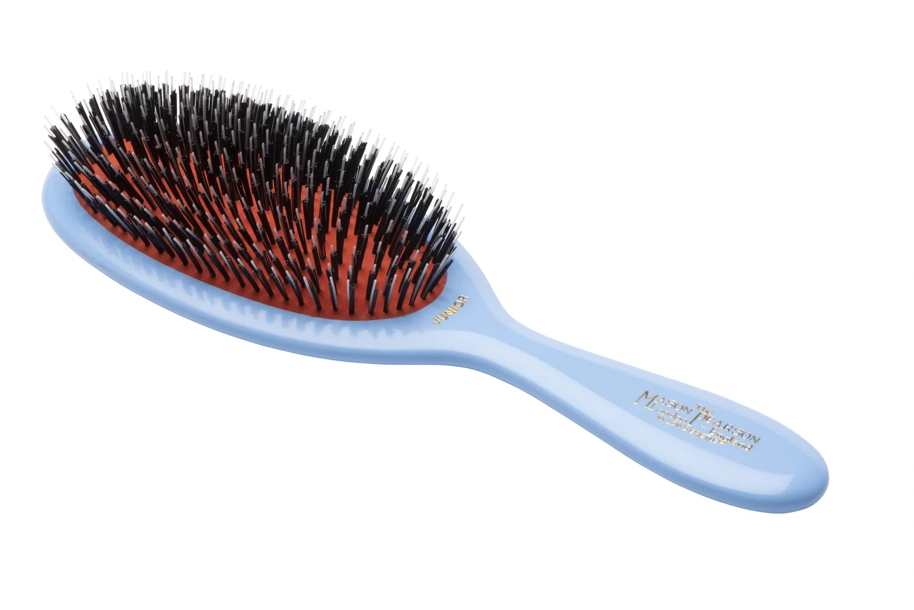 Mason Pearson BN2 - Junior Bristle and Nylon Lyseblå