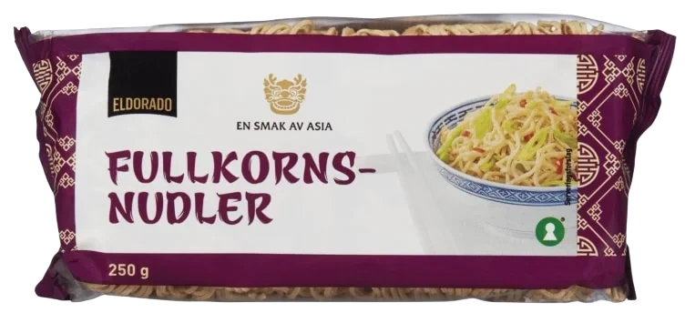Fullkornsnudler 250g Eldorado