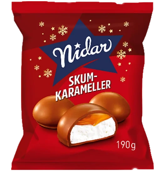 Nidar Skumkarameller 190g