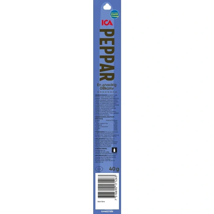 Ölkorv Peppar 40g ICA