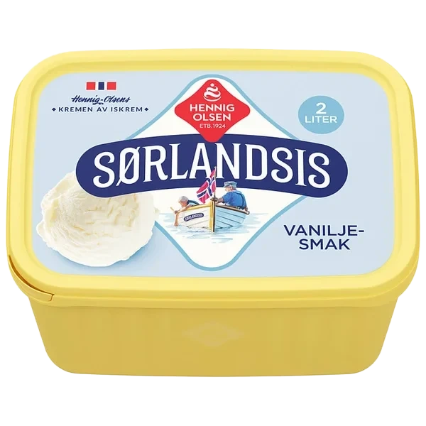 Sørlandsis Vaniljesmak 2l Hennig-Olsen-Is