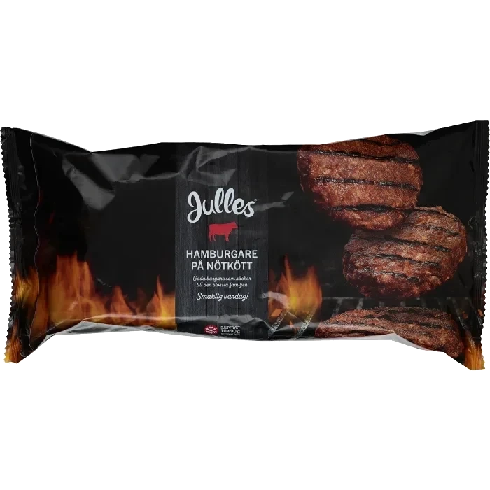 Hamburgare nötkött 900g Julles
