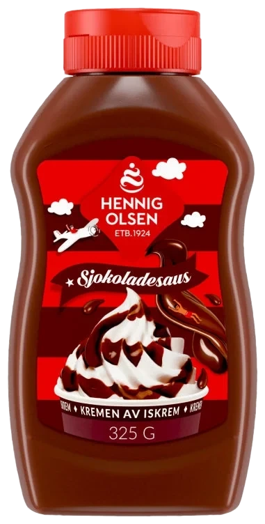 Sjokoladesaus 325g Hennig-Olsen Is