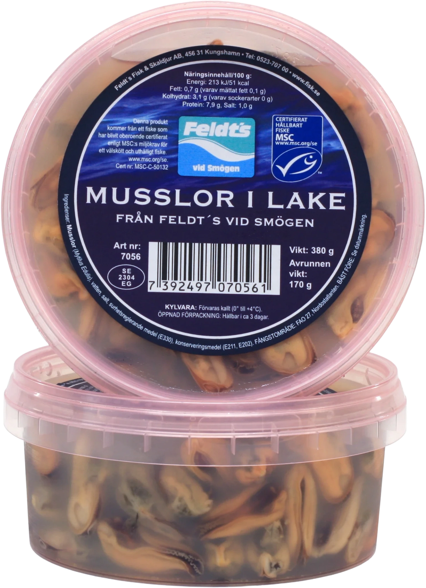 Musslor i lake, (MSC)
