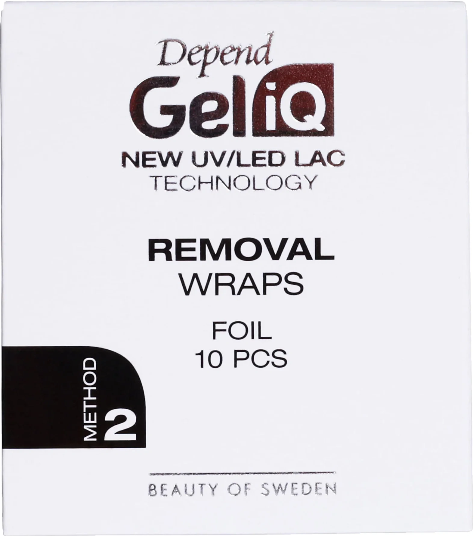 Depend Gel iQ Nail Polish Removal Wraps Foil 10 pcs
