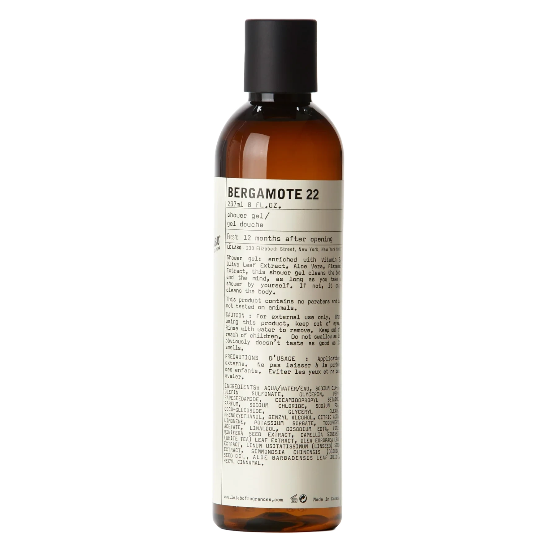 Le Labo Bergamote 22 Shower Gel 237 ml