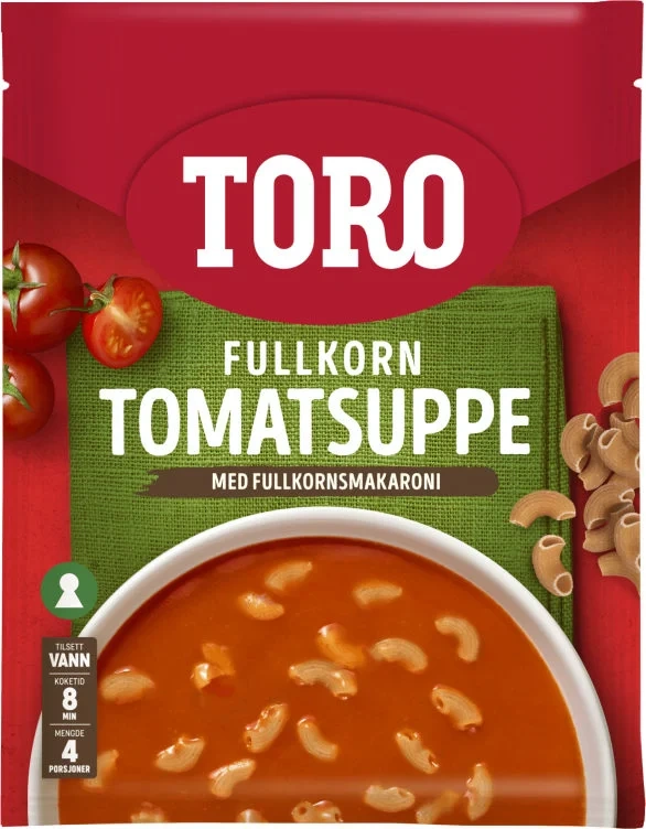 Tomatsuppe m/Fullkornsmakaroni 127g Toro