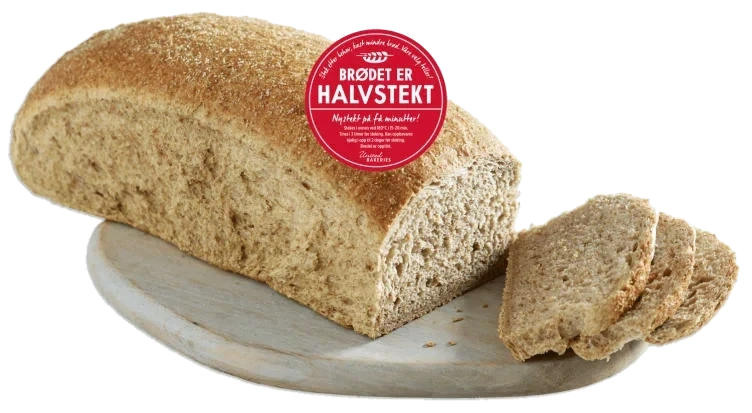Grovt Bondebrød Halvstekt 700g