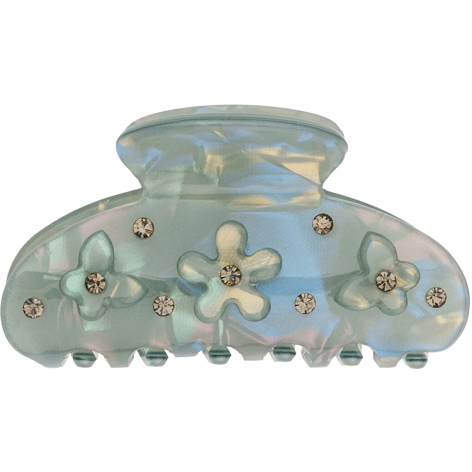 Dark Flower & Butterfly Hair Claw Small