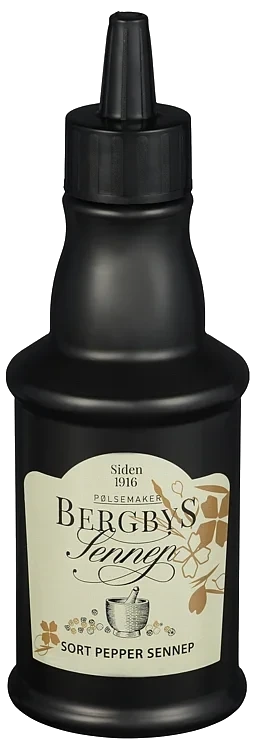 Bergbys Svartpepper Sennep 235g