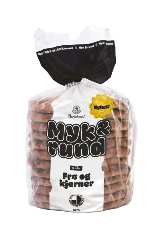 Myk&Rund Frø og Kjerner 450g Bakehuset
